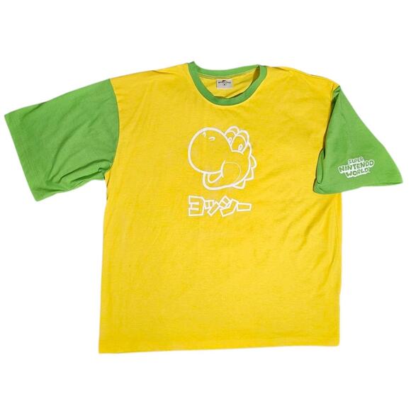Yoshi T-Shirt Universal Studios Japan Super Nintendo World Colorblock Mens XL - Picture 9 of 12